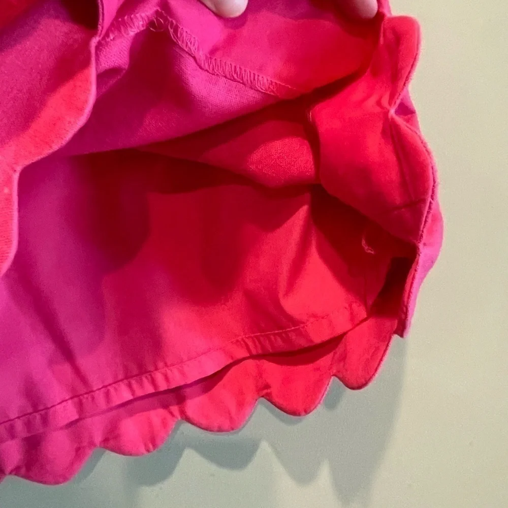 J.Crew scalloped linen-cotton sidewalk skirt